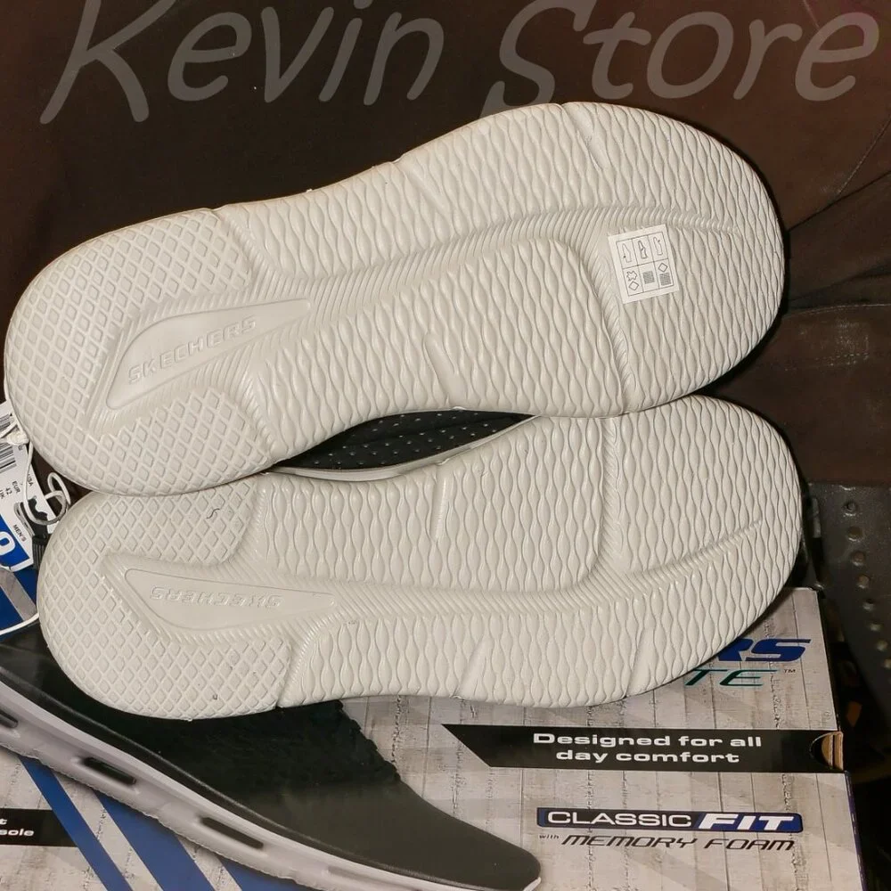2 Pairs- Blue+Black- Skechers Men's Glide‎ Lite Pacer Shoe. Price for 2.
